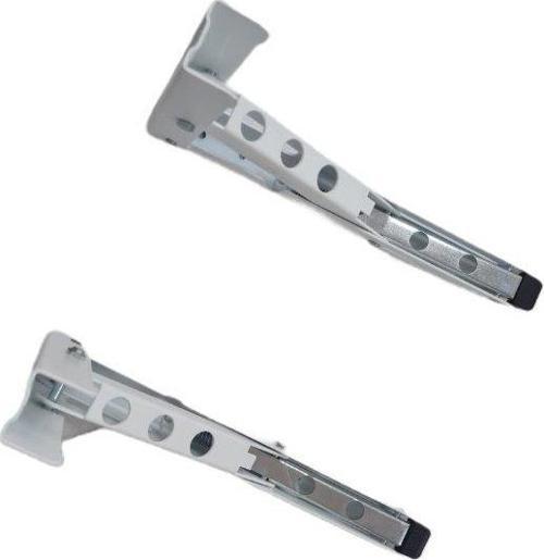 METAL Mandallı Katlanabilir Masa Konsolu beyaz 30cm (1çift)