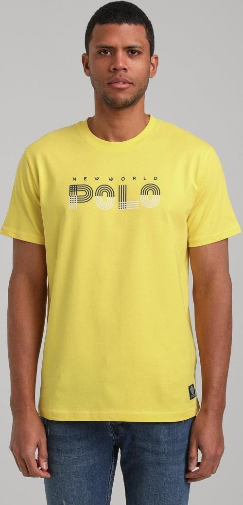 Bisiklet Yaka Sarı Regular Custom Tişört 24SSM20320