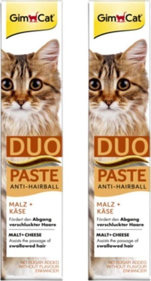 Anti Hairball Malt Cheese Duo Paste Peynirli Kedi Macunu 50 Gr X 2 Adet = 100 Gr