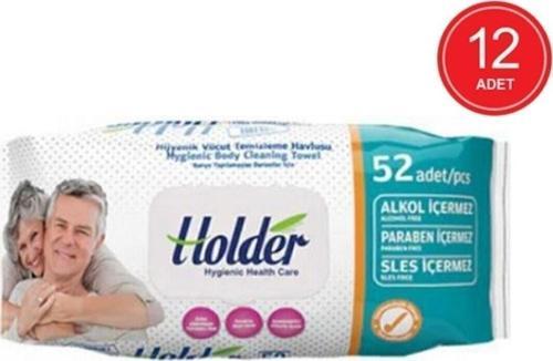 Hijyenik Vücut Temizleme Havlusu 12 Paket X 52Lı Ambalaj