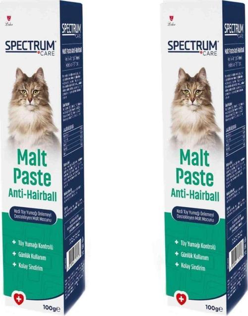 Care Anti-Hairball Kedi Tüy Yumağı Önlemeyi Destekleyen Malt Macunu 100Gr - 2 Adet