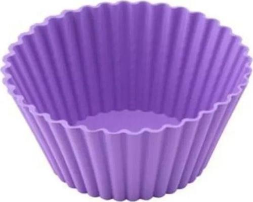 Silikon Muffin Kek Kalıbı Yapışmaz 6 Adet Mor