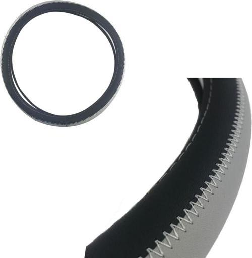 Direksiyon Kılıfı 38 Cm Siyah/Gri / Dıkı342-Sg