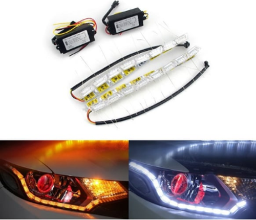 Gündüz Ledi Kayar Sinyalli Beyaz-Turuncu / Laam538-2