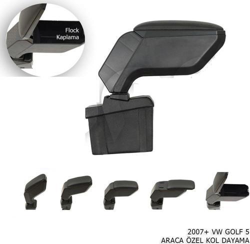 Volkswagen Golf Uyumlu 5 Kol Dayama - Kolçak Siyah 2004-2009