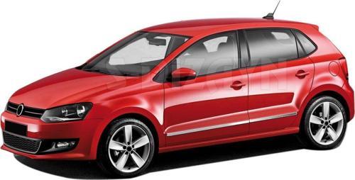 Volkswagen Polo Uyumlu 6R Kapı Koruma Çıtası Krom 2009-2017