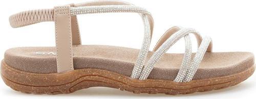 Kadın Taş Detaylı Günlük Sandalet (36-40) 24y Yks-2546 Z Nut