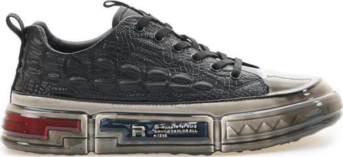 Erkek Hakiki Deri Sneaker Günlük Ayakkabı (40-44) 24k Ykö-18219 M Siyah