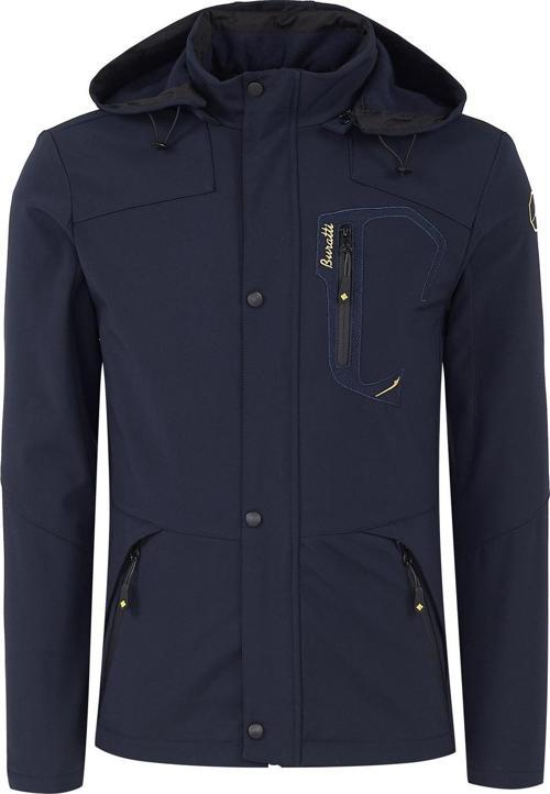 Çıkarılabilir Kapüşonlu Suya Dayanıklı SoftShell Erkek Mont 497LUIS LACİVERT