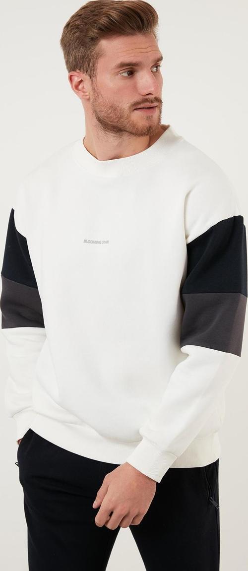 Pamuklu Oversize İçi Tüylü Yumuşak Şardonlu Erkek Sweat 5905298 EKRU
