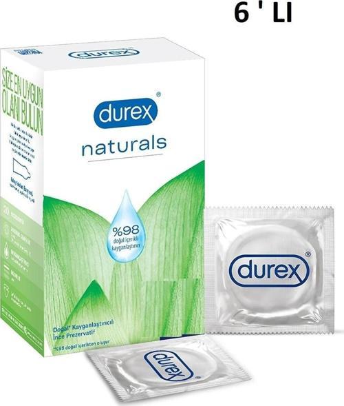Naturals Doğal Kayganlaştırıcılı Ince Prezervatif 6 'Lı
