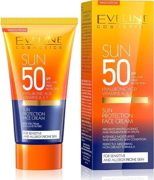 Hyalunorik Asit Içeren Yaşlanma Karşıtı Güneş Koruyucu Yüz Kremi Spf50 50Ml
