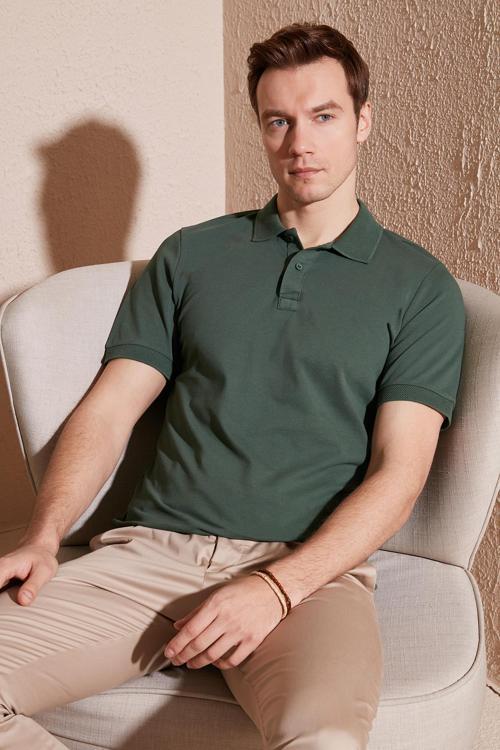 Pamuklu Regular Fit Düğmeli Erkek Polo Yaka T Shirt 5902739 NEFTİ