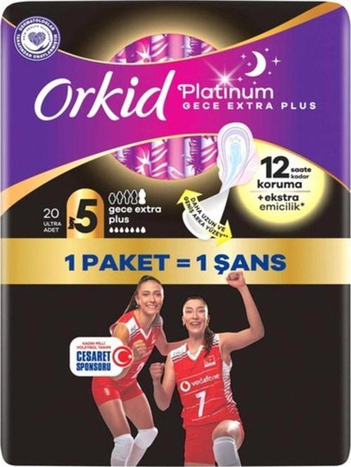 Orkıd Platınum Gece Ekstra Plus 20 Adet Olimpiyat