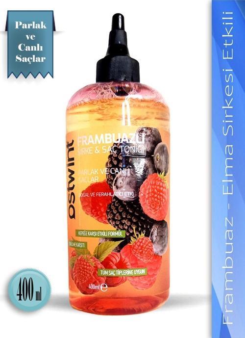 Frambuazlı Sirkeli Saç Toniği, Doğal Saç Bakımı, Parlak Ve Canlı Saçlar, 400 Ml,
