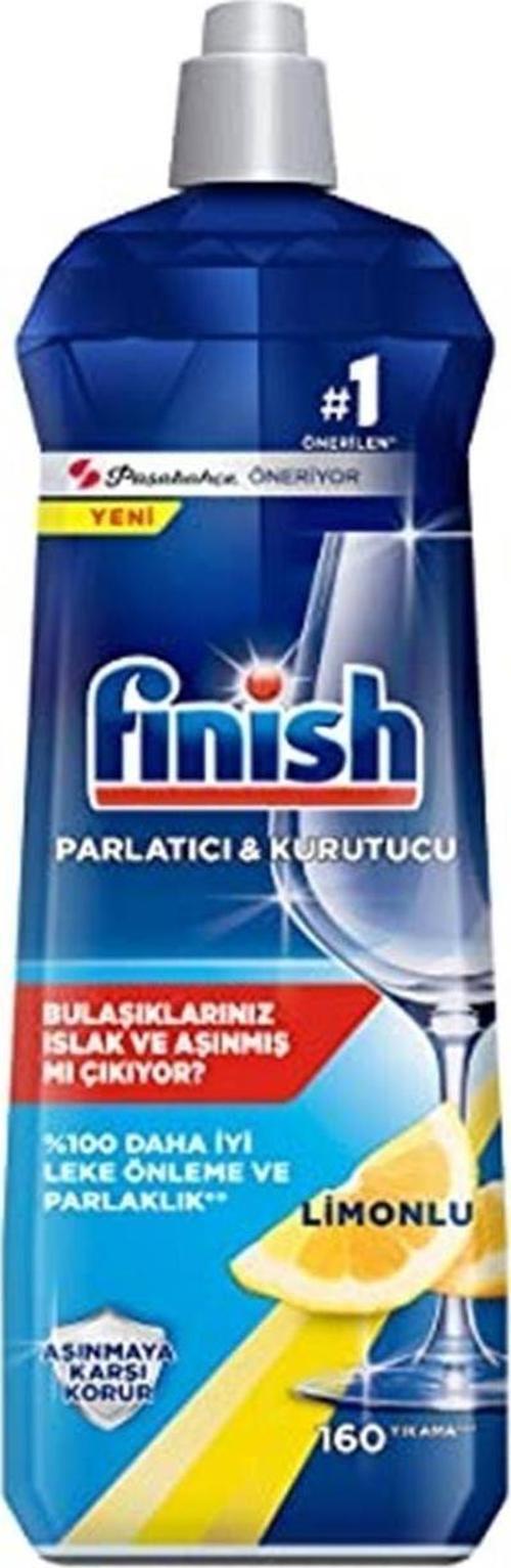 Limon Kokulu 200 Yıkama Bulaşık Makinesi Parlatıcı (1 X 800 Ml)