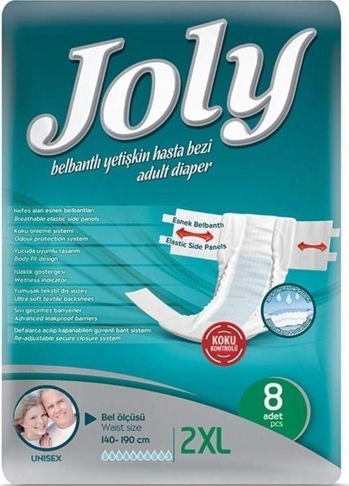 Xxl Hasta Bezi Belbantlı Yüksek Emici 8 Adet 2XL