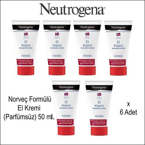 Norveç Formülü El Kremi (Parfümsüz) 50 Ml. X 6 Adet