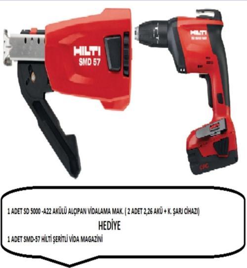 Nuron  Sd5000-A22Akülü Alçıpan Vidalama Makinesi+ Şeritli Vida Magazini Smd 57 Hediye