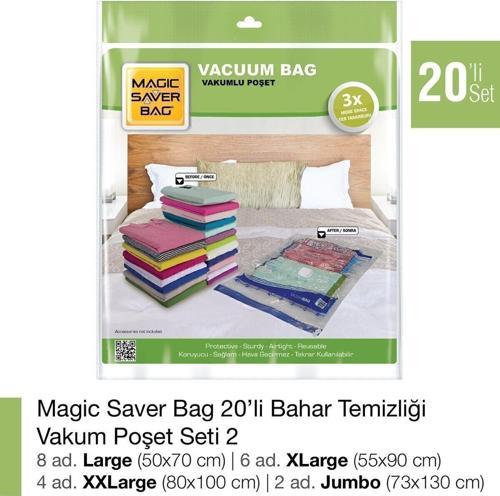 20´Li Bahar Temizliği Vakumlu Poşet Seti 2