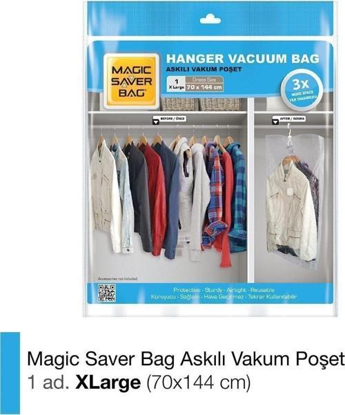 Askılı Vakumlu Poşet Xlarge