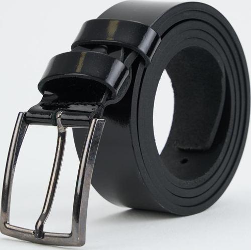 Erkek Rugan Siyah Deri Kemer 112550