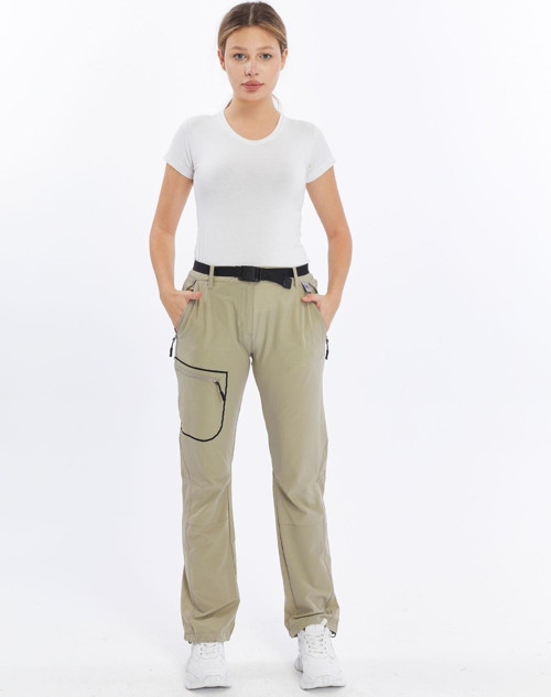 Quick Dry Kadın Trekking Pantolon-BEJ