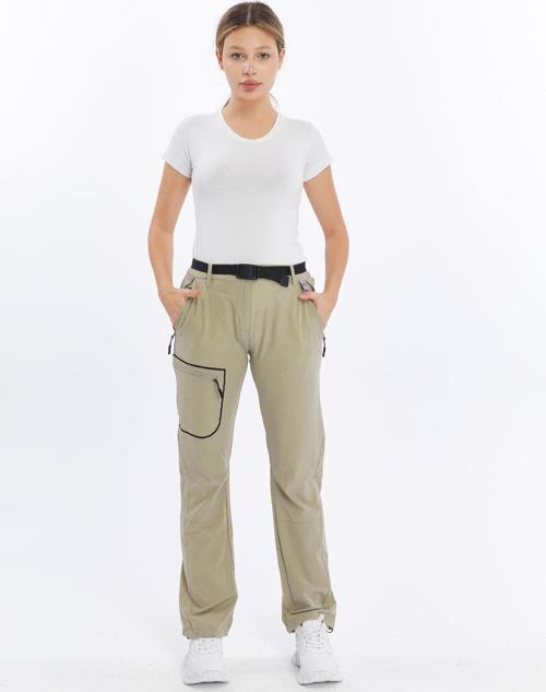 Quick Dry Kadın Trekking Pantolon-BEJ