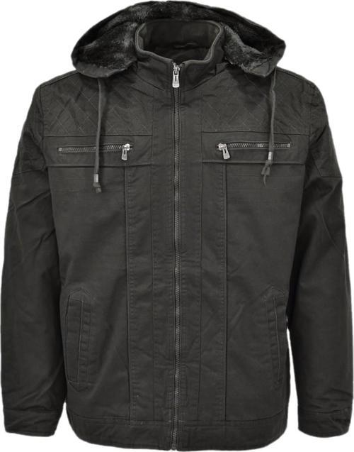 Erkek Kapüşonlu Kanvas Spor Mont 85122 BGL-ST04178