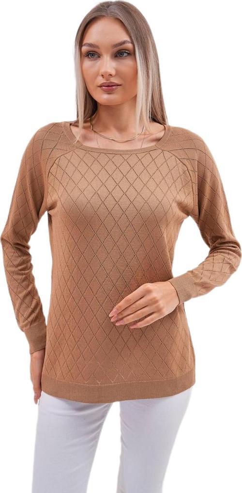 Kadın Baklava Dilimi Desenli Kazak 12781 BGL-ST04110