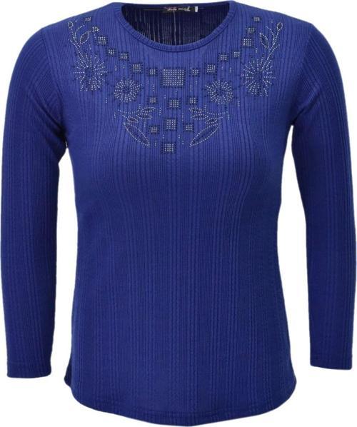 Kadın Taşlı Kaşkorse Bluz BGL-ST04136