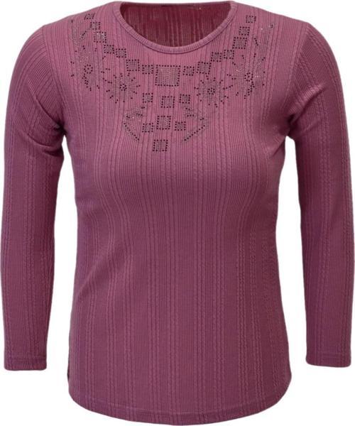 Kadın Taşlı Kaşkorse Bluz BGL-ST04136