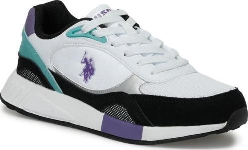 U.S.POLO ASSN LEMAR 4FX BEYAZ MOR COMFORT CASUAL SPOR AYAKKABI