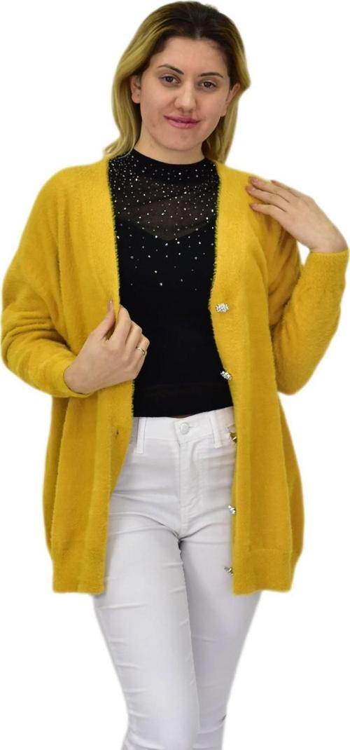 Kadın Triko Düğmeli Hırka 24153 BGL-ST04067