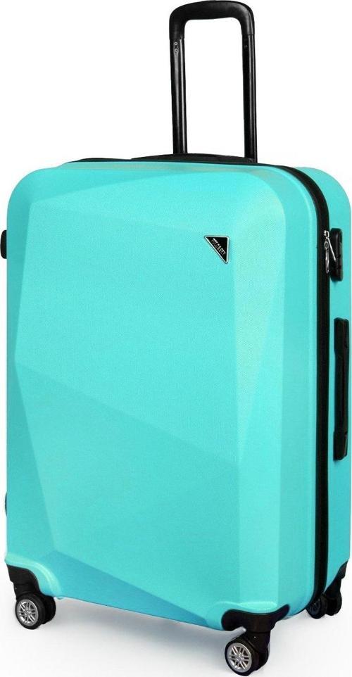 Elmas Model Su Yeşili Büyük Boy Valiz