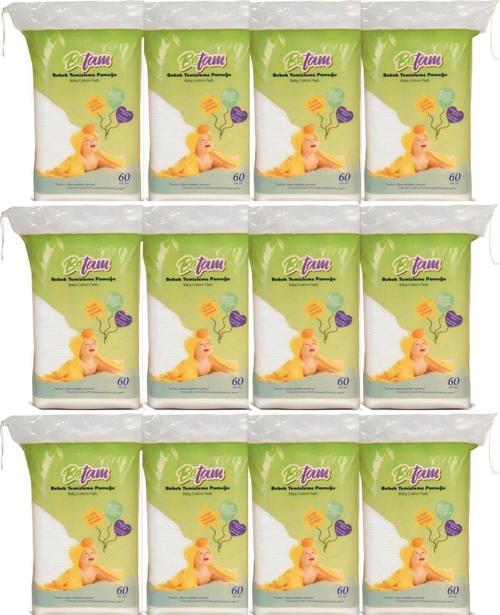 Bebek Temizleme Pamuğu 60'lı 12 PAKET