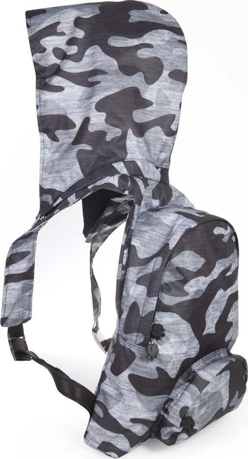 Grey Camouflage Çıkabilir Kapüşonlu Sırt Çantası