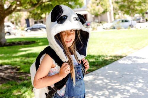 Kids Panda Çıkabilir Kapüşonlu Çocuk Sırt Çantası