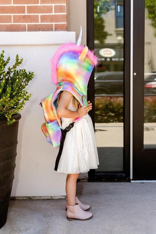 Kids Unicorn Çıkabilir Kapüşonlu Çocuk Sırt Çantası