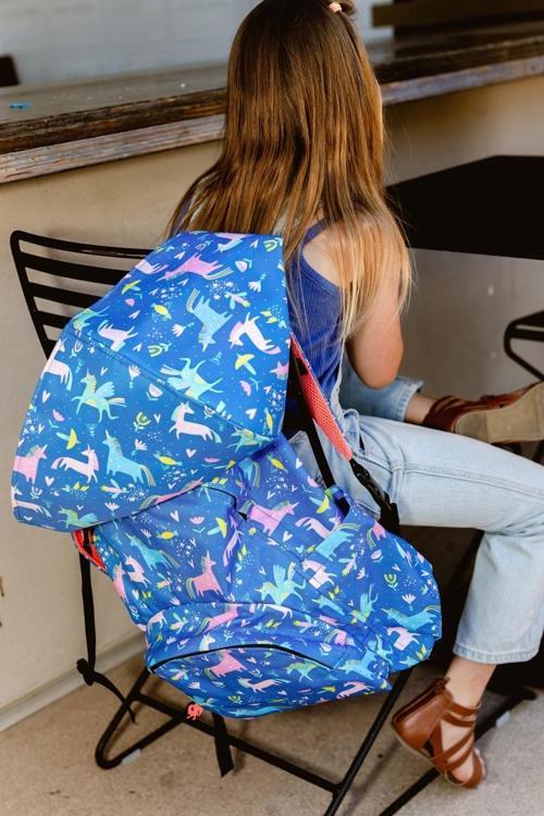 Back to School Unicorn Çıkabilir Kapüşonlu Sırt Çantası