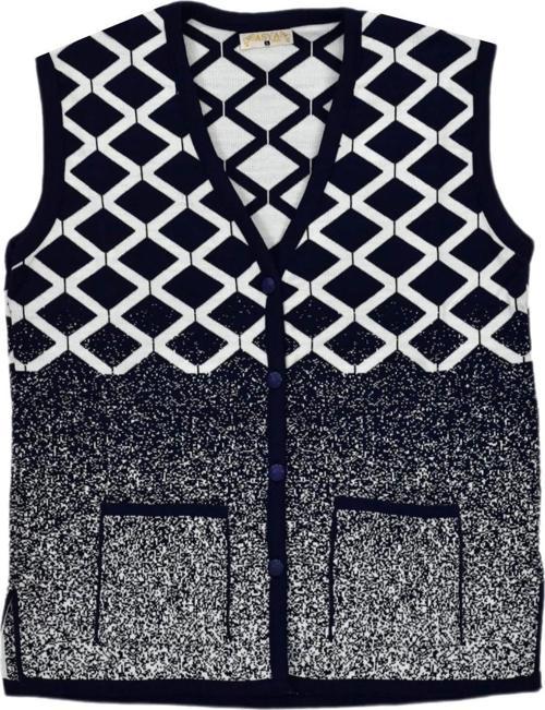 Kadın Anne Cepli Triko Yelek ASY BGL-ST04131