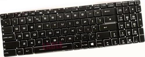 MSI MS-16P, MS-17C, MS-17E Serisi Notebook Klavyesi Ver.2 - Siyah TR Backlit - RGB / KL0831V2
