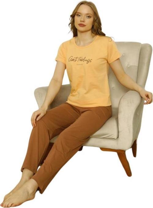 Bayan Kısa Kollu Pijama Takımı 4008