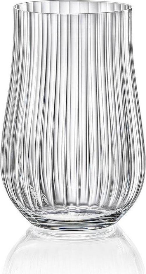 Bohemia Kristal Tulipa Jumbo Optikli 6’lı Meşrubat Bardak Takımı 450 ML  