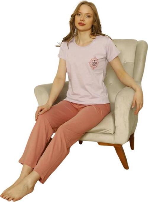 Bayan Kısa Kollu Pijama Takımı 4009