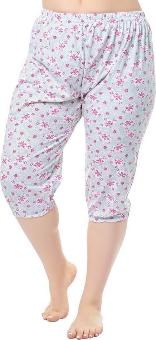 Bayan Desenli Lastikli Kısa Anne Pijama Altı 019