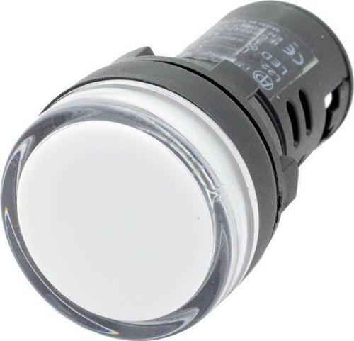 22 Mm Ledli Sinyal Lambası Beyaz 220v
