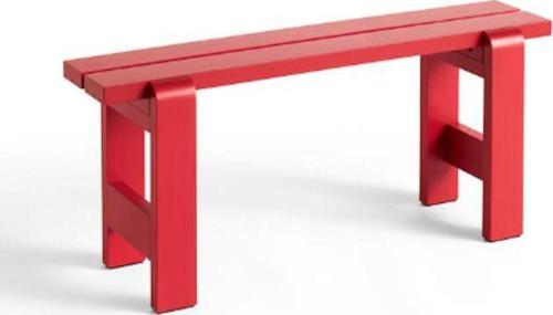 Ahşap Bank Kırmızı 110 Cm