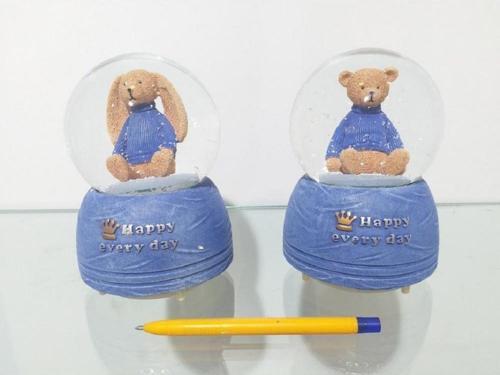 Müzikli Ve Işıklı Kar Küresi 16cm 4171 Sol