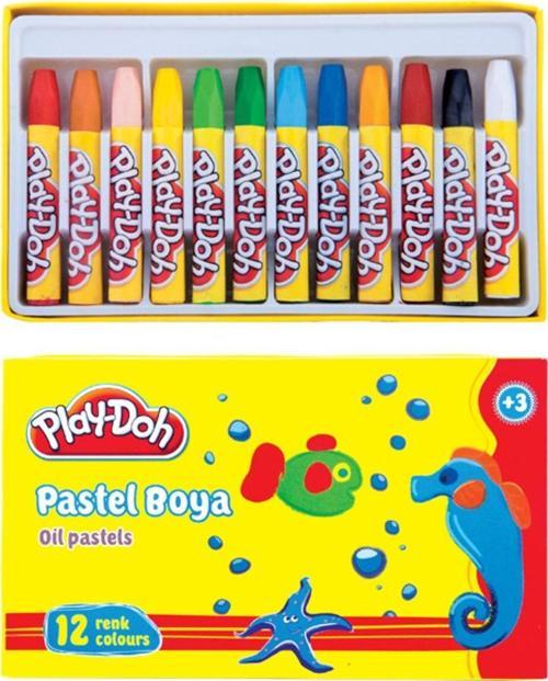 Pastel Boya 12 Renk Play-pa002(1 PAKET 12 ADET)